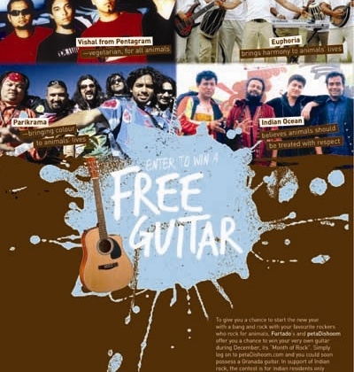 PETA Youth and Furtado’s Team Up for Guitar Giveaway