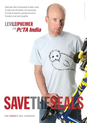 Levi Leipheimer’s “Save the Seals” ad