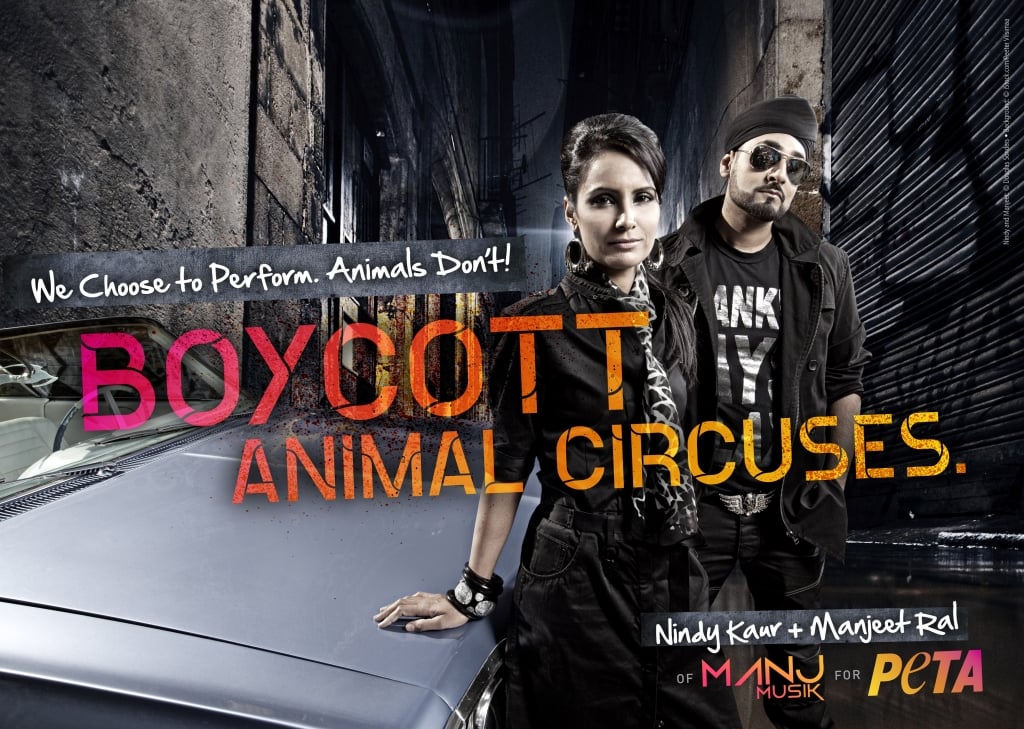 MANJ Musik Slams Circuses in New PETA Ad