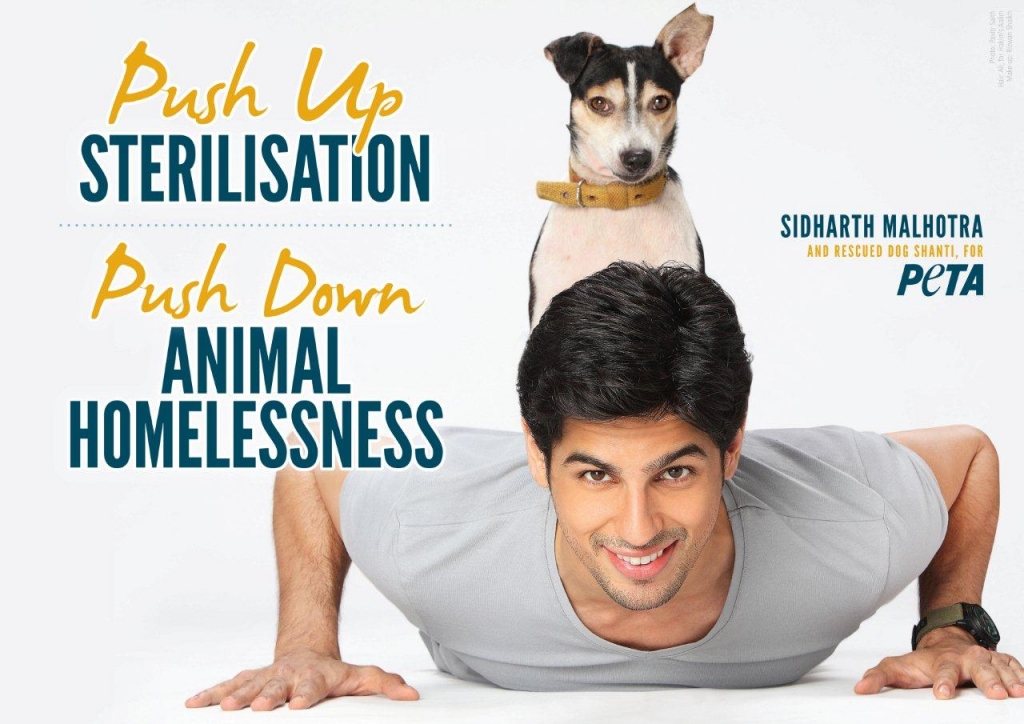 Sidharth Malhotra's New PETA Ad