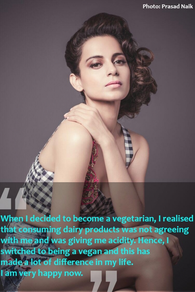 Kangana Vegan Image with quote