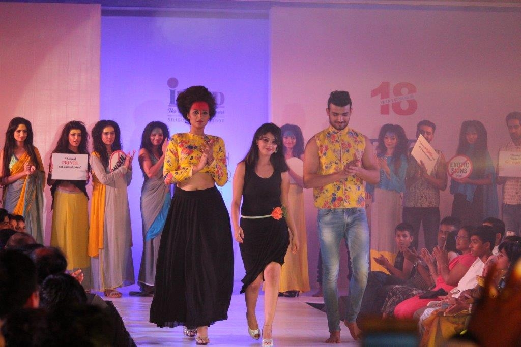 1. Designer Suvagata Das who dedicated her show to PETA