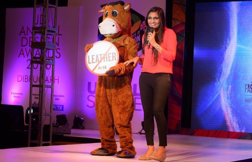 Benazir with Mascot