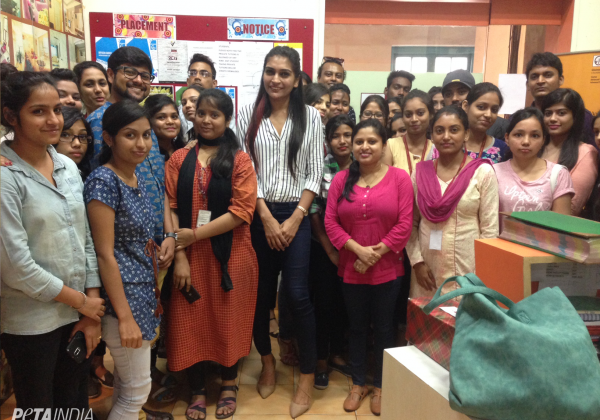 PETA Takes Center Stage at Glaamour School of Fashion and Interiors
