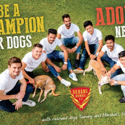 Dabang Mumbai Hockey Club Promotes Adoption of Homeless Dogs