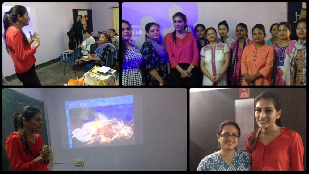 PETA Talks Vegan at Roman School of Fashion Designing Guwahati PETA Talks Vegan at Roman School of Fashion Designing Guwahati