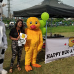 hug a vegan day event at college
