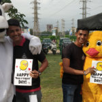 hug a vegan day event at college