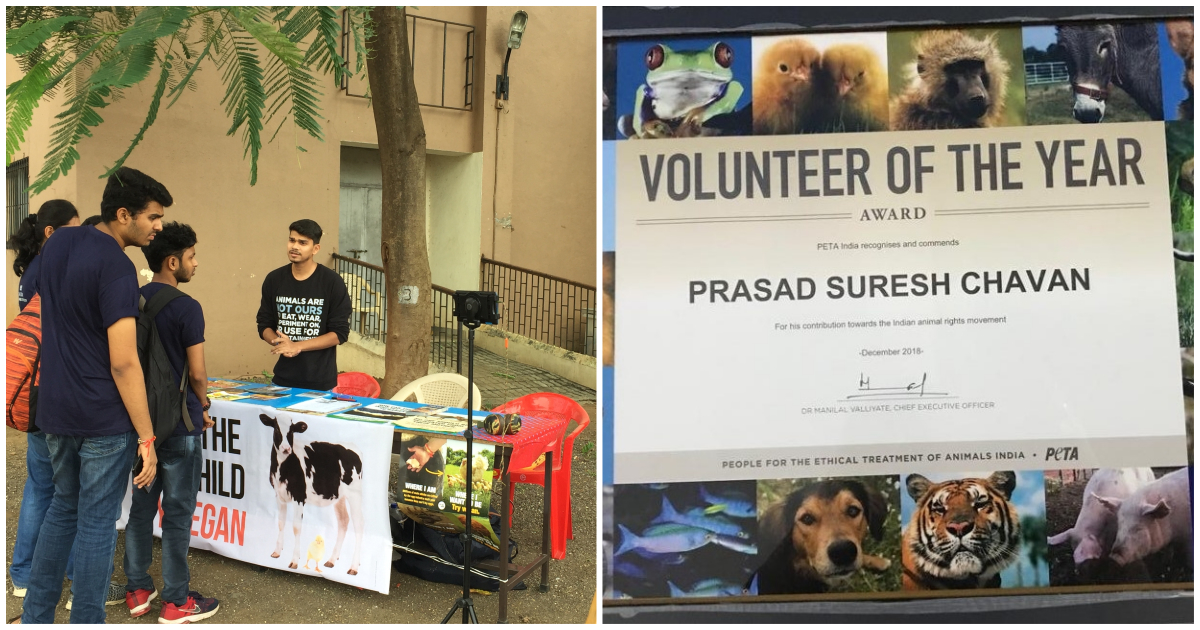 Thane Engineer Is PETA India's 2018 Volunteer Of The Year - Blog - PETA India Thane Engineer Is PETA India's 2018 Volunteer Of The Year - Blog - PETA India