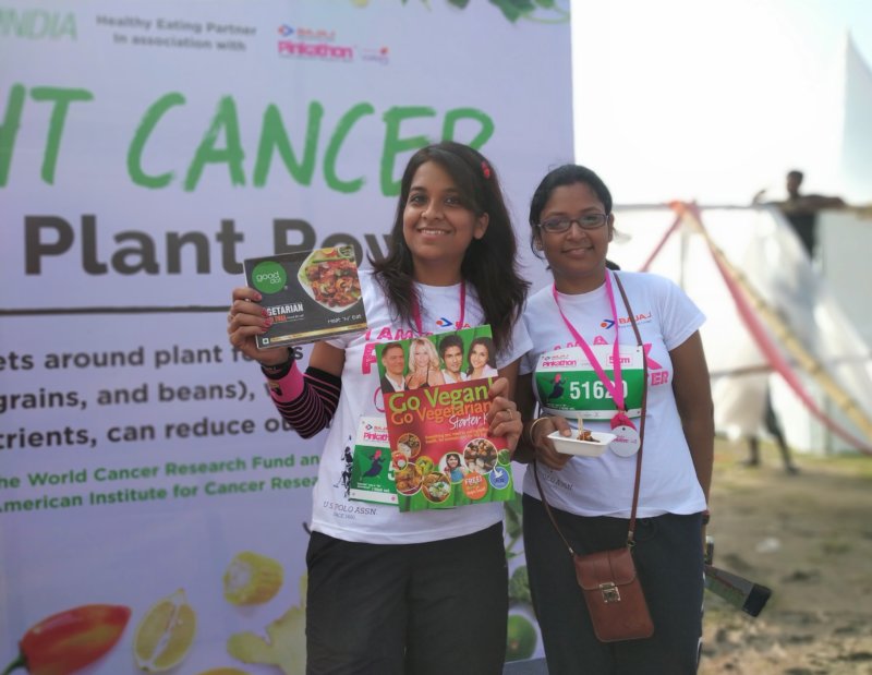 Pinkathon kolkata peta india vegan marathon 2019