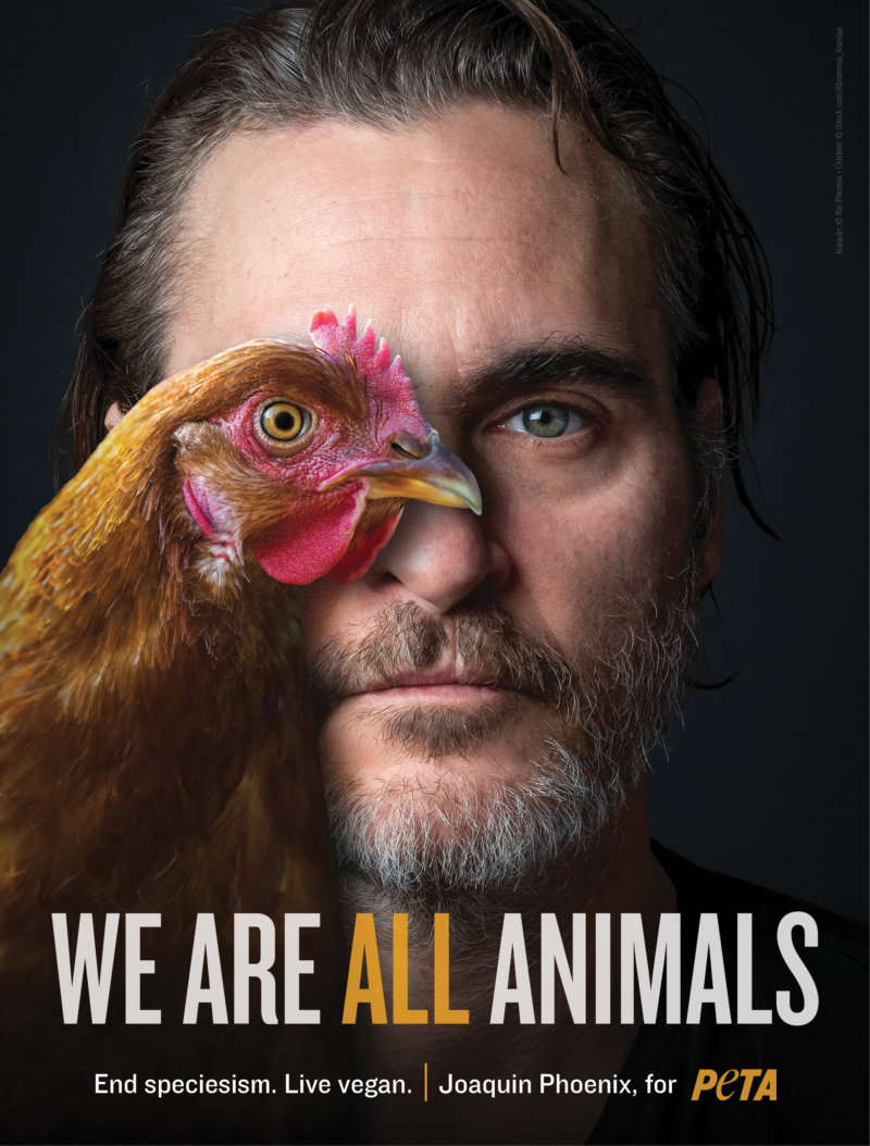 Joaquin Phoenix PETA ad End Speciesism