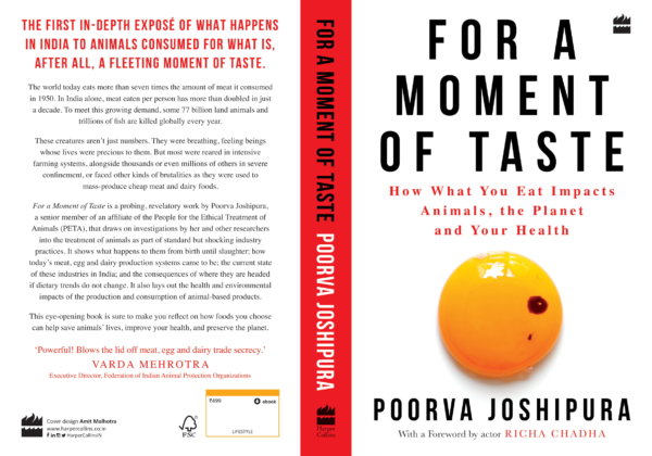 मांस, अंडा और डेयरी उद्योग की क्रूरता को उजागर करती किताब ”For a Moment of Taste” की प्रति आज ही ऑर्डर करें