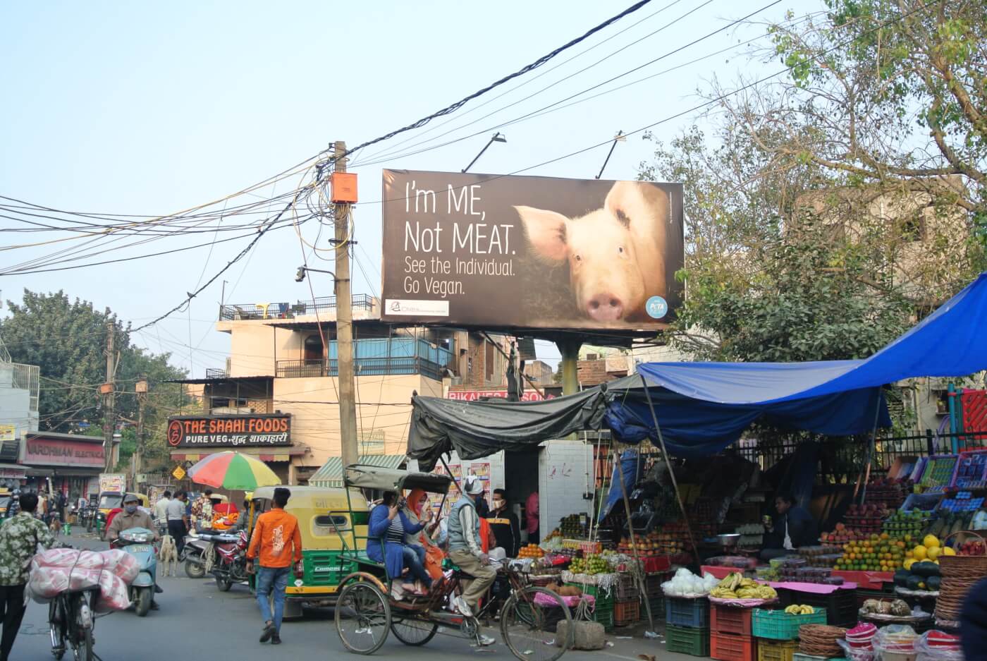 Shahdara market pig i'm me not meat