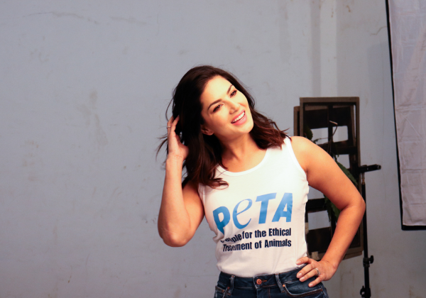 Sunny Leone Talks With PETA India and Her Fans About Vegan Fashion