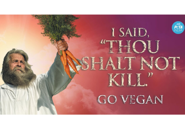 PETA इंडिया का ‘Thou Shalt Not Kill’ बिलबोर्ड अभियान कई शहरों में