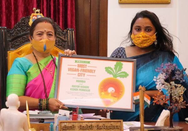 “मुंबई” को मिला PETA इंडिया का सर्वश्रेष्ठ वीगन-फ़्रेंडली सिटी 2021 का पुरस्कार