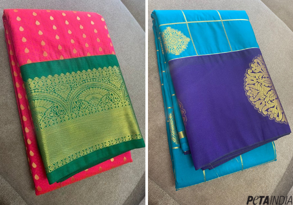 Contest Closed- Enter for Your Chance to Win a Vegan Silk Saree From Shubam Sarees – Enter PETA India’s Contest