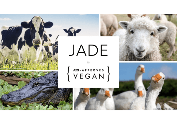 मोनिका और करिश्मा के मशहूर फ़ैशन ब्रांड JADE ने ‘PETA-स्वीकृत वीगन’ लोगो को अपनाया