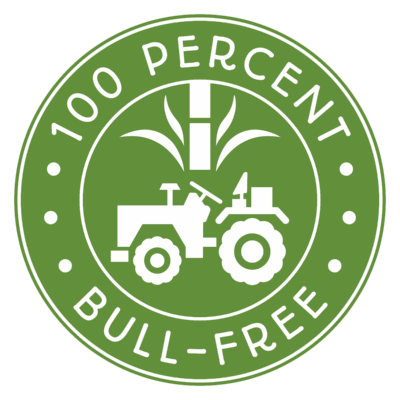 100-Percent Bull-Free Logo