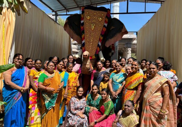 Trisha Krishnan Gifts Realistic Mechanical Elephant to Temples in Aruppukottai, Tamil Nadu, with People for Cattle in India