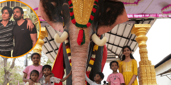 अभिनेता सोनू सूद, अयान सूद, PETA इंडिया और पीपल फॉर कैटल इन इंडिया ने चेन्नई के श्री शक्ति विनायगर मंदिर को असली हाथी के आकार का मैकेनिकल हाथी भेंट किया।