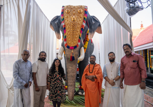 PETA India Donates Life – Size Mechanical Elephant Thessery Ananthapadmanabhan to Cheekamundi Sree Mahavishnu Temple, in Kerala